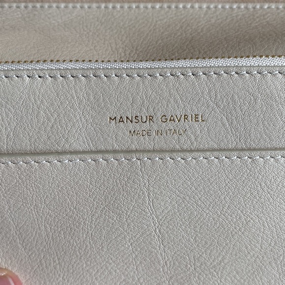 Mansur Gavriel Cream Leather Crossbody or Tote bag